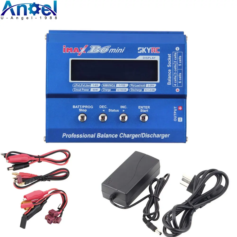 

SKYRC Imax B6 Mini Professional Battery Balance Charger +15V 6A Adapter For RC Helicopter Drone Charging