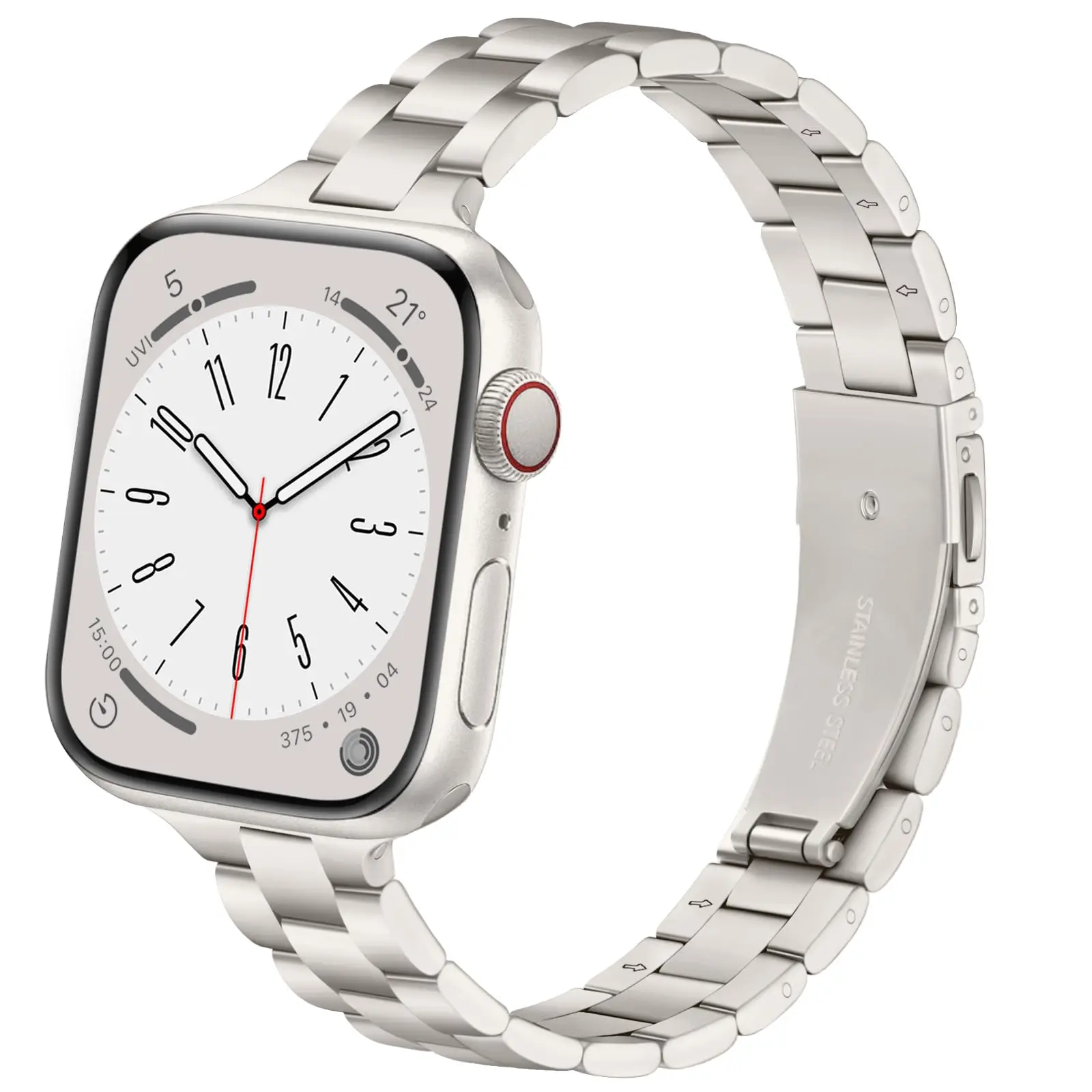 Stainless Steel Band Apple Watch 38mm 40 41mm 42 44mm 45 46mm 49mm for Women Metal Straps for iWatch Series 10 9 8 7 6 5 4 3 SE