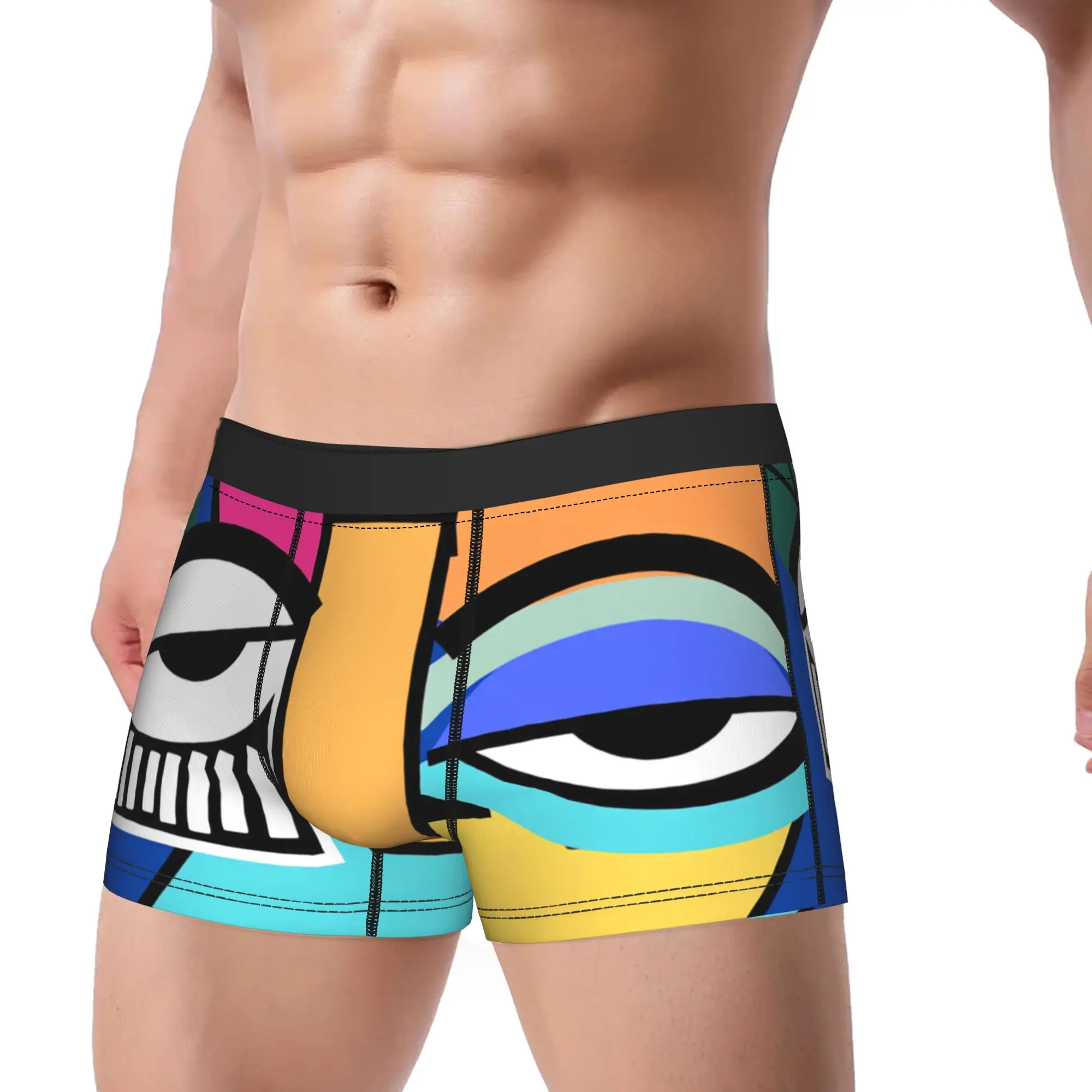 

Трусы-боксеры с рисунком Пабло Пикассо, классические мужские трусы большого размера, хит продаж