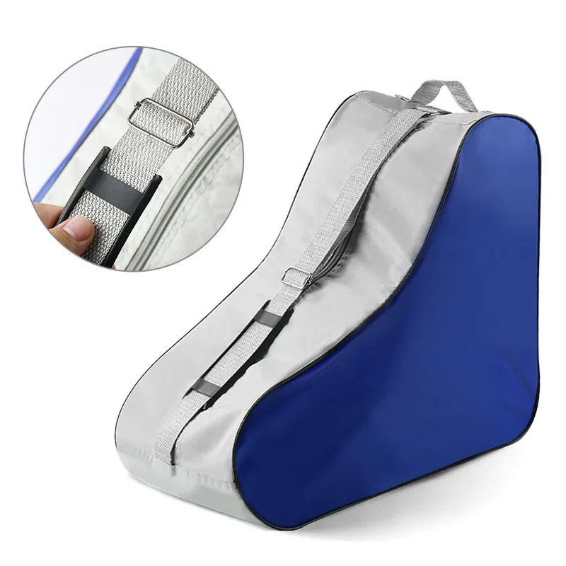 Roller skates handbag, large universal roller skates set bag, color-blocking waterproof roller skates backpack