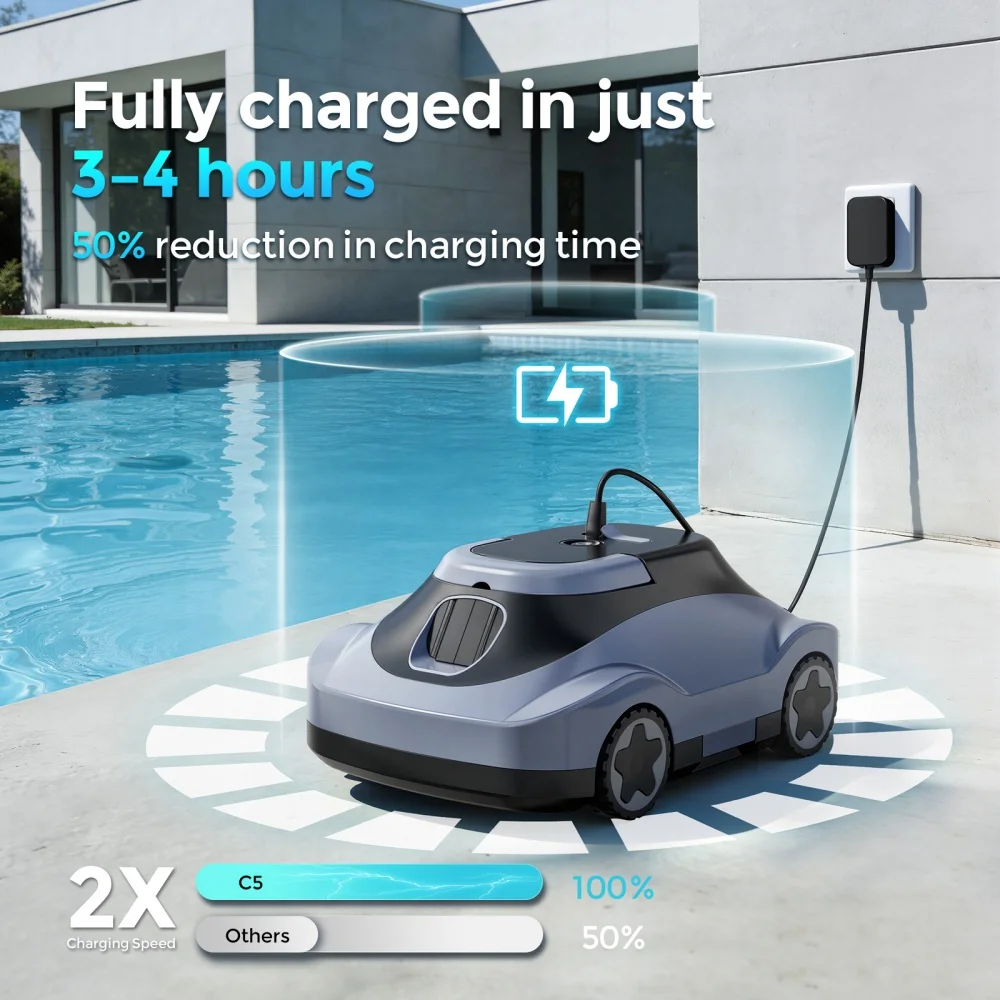 Airo New Design Pool Cleaning with Rechargeable Lithium Battery Cordless Swimming Pool Cleaning Robot