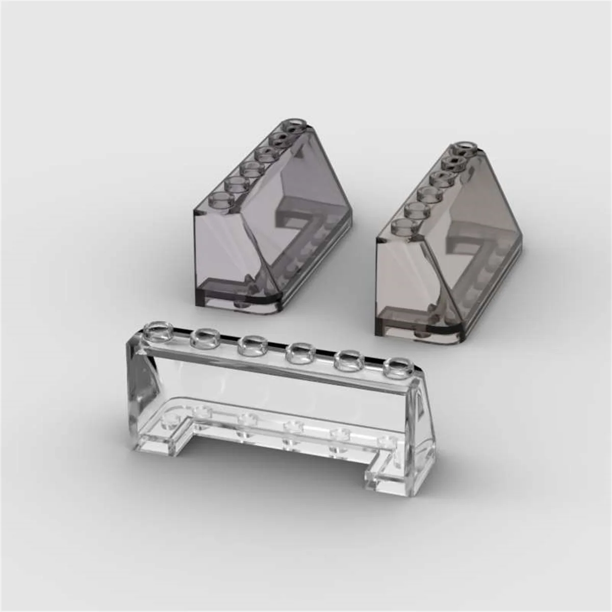 

1PCS Puzzle Particle 4176 30607 2X6X2 Windshield Building Blocks Bricks DIY Car Trans Window Glass DIY Toy Gift
