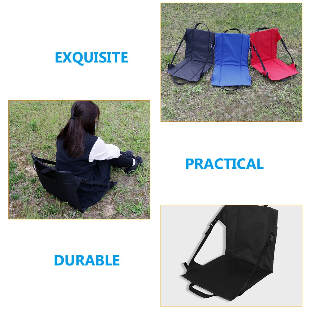 

Portable Foldable Camping Chair Strong Load-Bearing Outdoor Chair for Garden Fishing Picnic Comfortable Waterproof Fabric