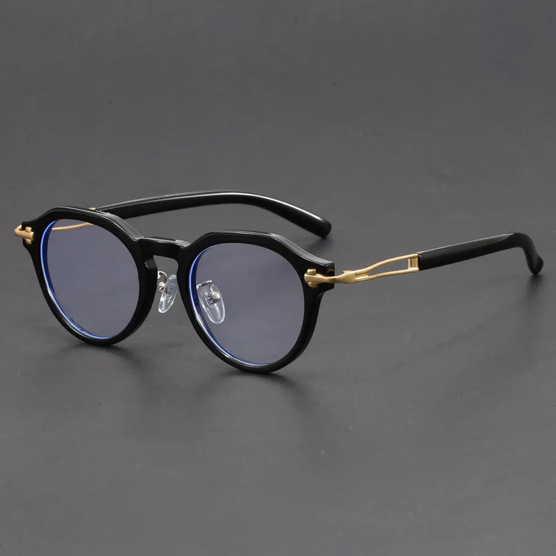 

Фотохромные очки для чтения с защитой от синего света для мужчин и женщин, круглые элитные брендовые ретро-смола с индивидуальными линзами TR90, очки для дальнозоркости-2