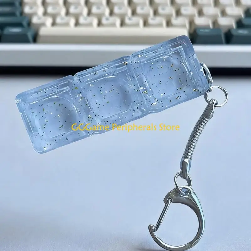 U55B Keyboard Press Tester Frame Keychain with Clear Keyboard Switches Tester