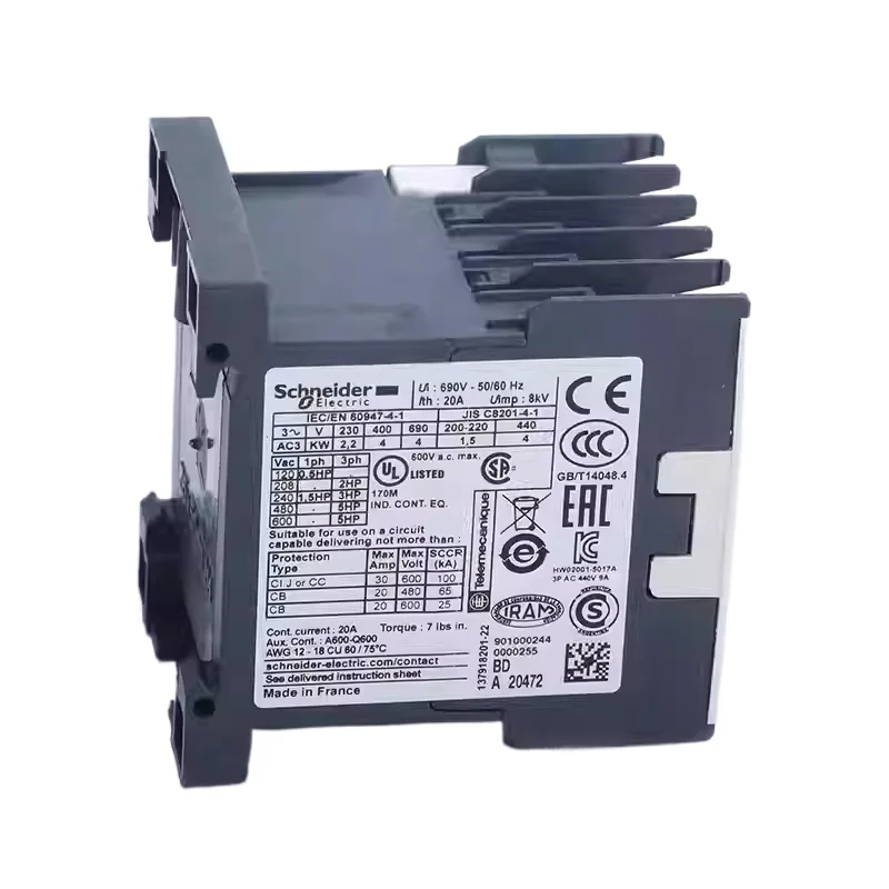 Schneider Electric LP1K/LC1K06/09/12/06/09/12/10/01/M7/BD3 AC/DC, Contactor