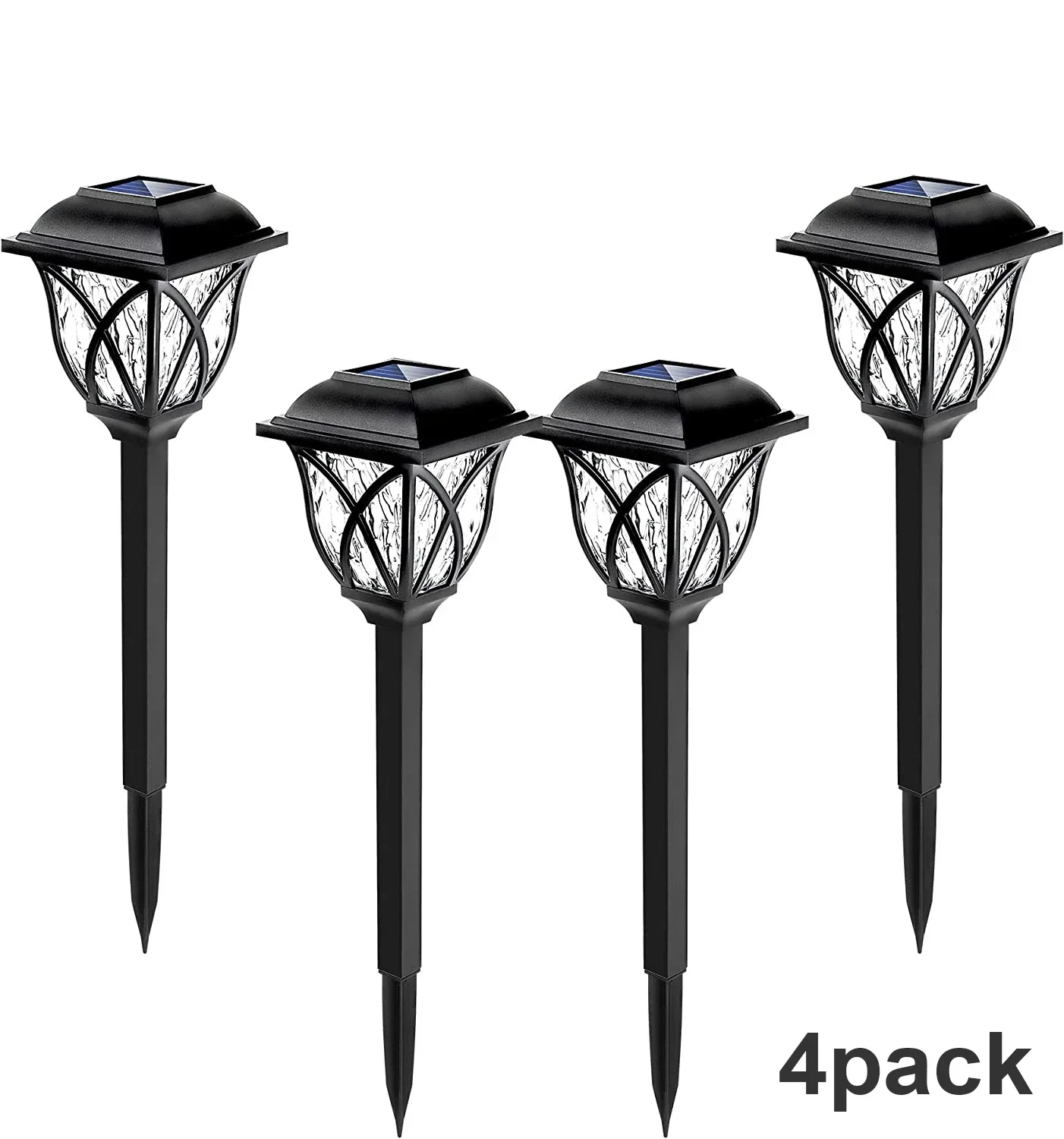 1-10Pack Solar Yard Lights Heldere Gazonverlichting Outdoor Waterdichte Led Solar Pathway Lights Landschap Path Lights