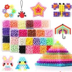 Ręcznie robione koraliki bezpiecznikowe Magic Water Kreatywne koraliki DIY Art Crafts Toys Magic Water Sticky Beads Zestaw zabawek sensorycznych z akcesoriami