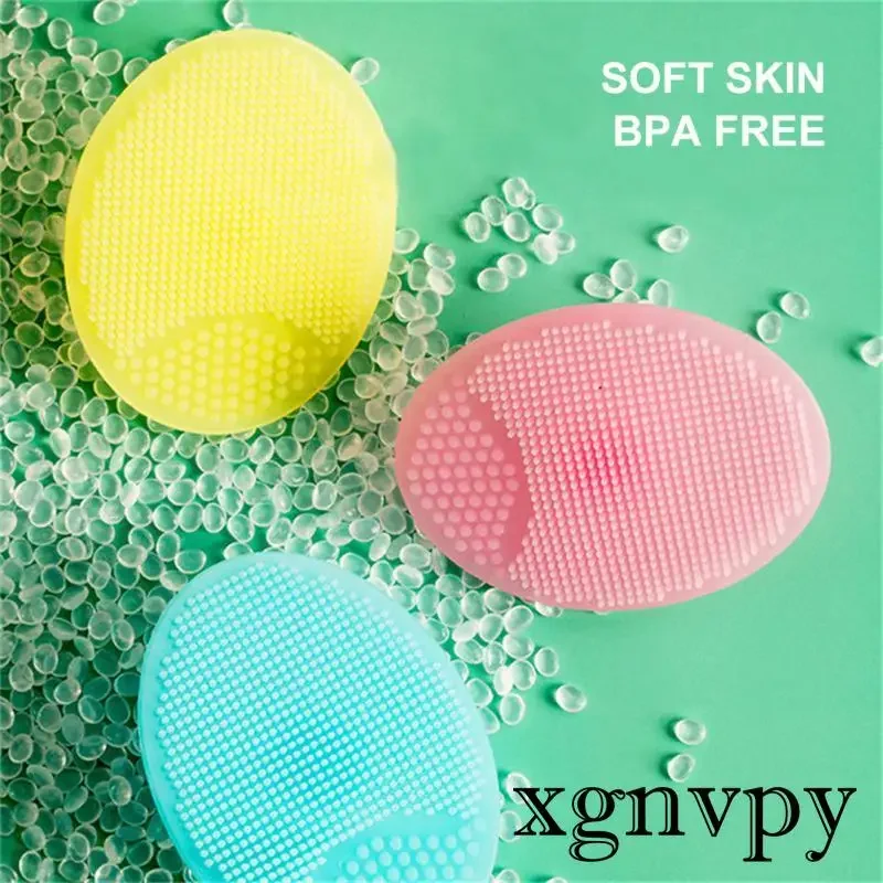 Xgnvpy Soft Silicone Shower Brush for Baby Infant Bathing Kids Head Hair Washing Massage Brushes Wipe Comb