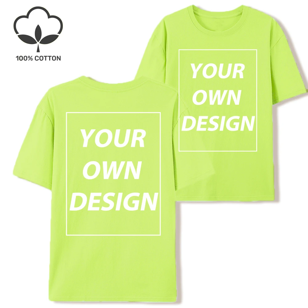 21 Farben Individuelles T-Shirt Personalisiertes Design Damen Casual Rundhals-T-Shirts Baumwolle Sommerkleidung Y2K Atmungsaktive Oversize-Tops – Detail 32