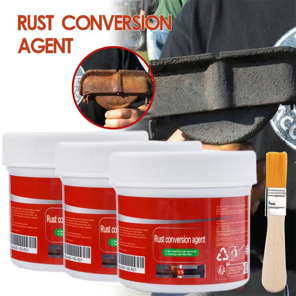 1/3PCS Metal Rust Remover Rust Conversion Agent Waterproof Car Paint Anti-corrosion Rust Primer Inhibitor Anti-rust Coating X4F1