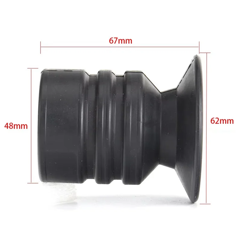 A04G-Auto-Opening 40Mm Sunshade Eyepiece Reduce Dust Impact Maintain Interpupillary Distance Rubber Eye Protection