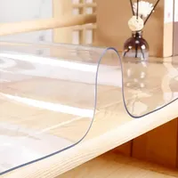 Crystal Clear and Durable PVC Tablecloth - Stain Resistant, Easy Maintenance for Busy Lifestyles, Ideal for Home