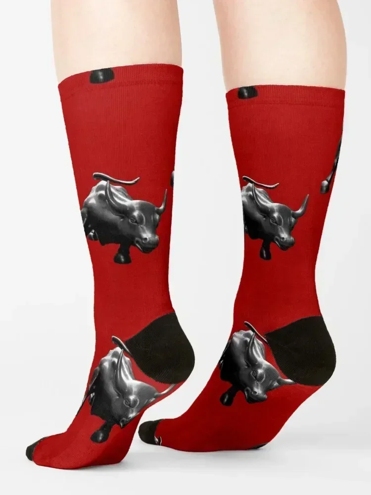 The Wall Street Bull Socks hiphop shoes sports and leisure custom sports Man Socks Women's