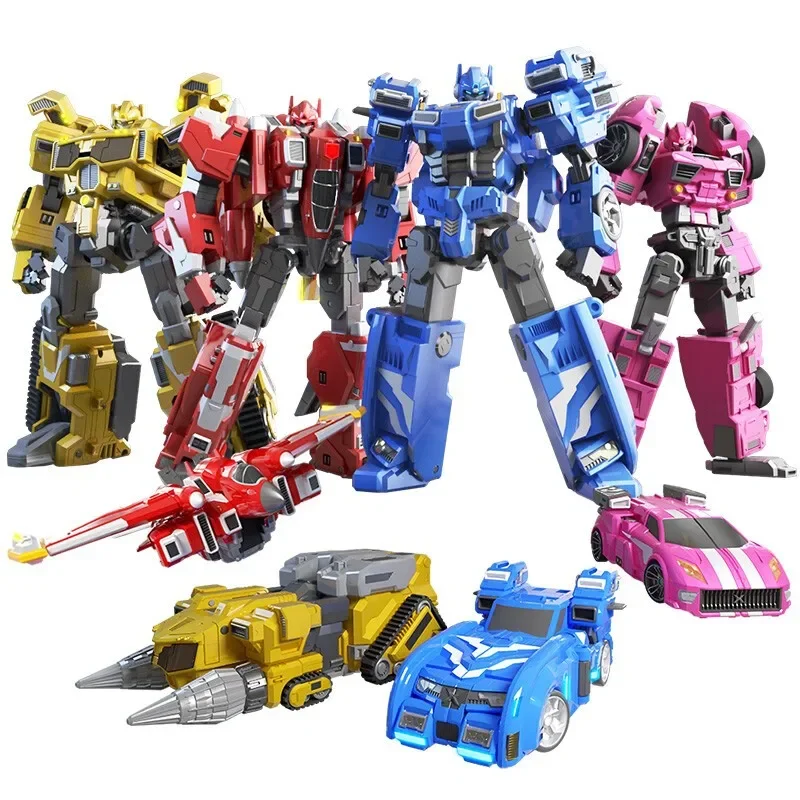 

ABS Mini Force Transformation Robot to Car Toys Action Figures Mini Force X Simulation Car Airplane Deformation Mini Agent Toy