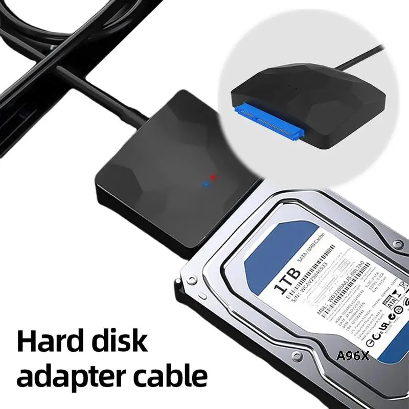 

Адаптер SATA к USB 3.0 типа C USB 3.0 к SATA для 2,5 3,5-дюймового жесткого диска SSD HDD подходит для Windows 7/8/10/11 OSX