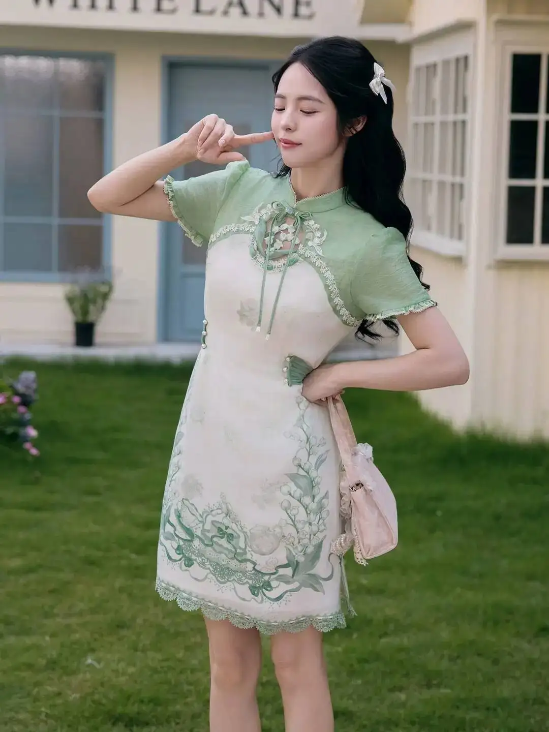 

New Improve Guofeng Cheongsam Chinese Style Design Premium Feel Fiesta Carnival Halloween Cos Cosplay