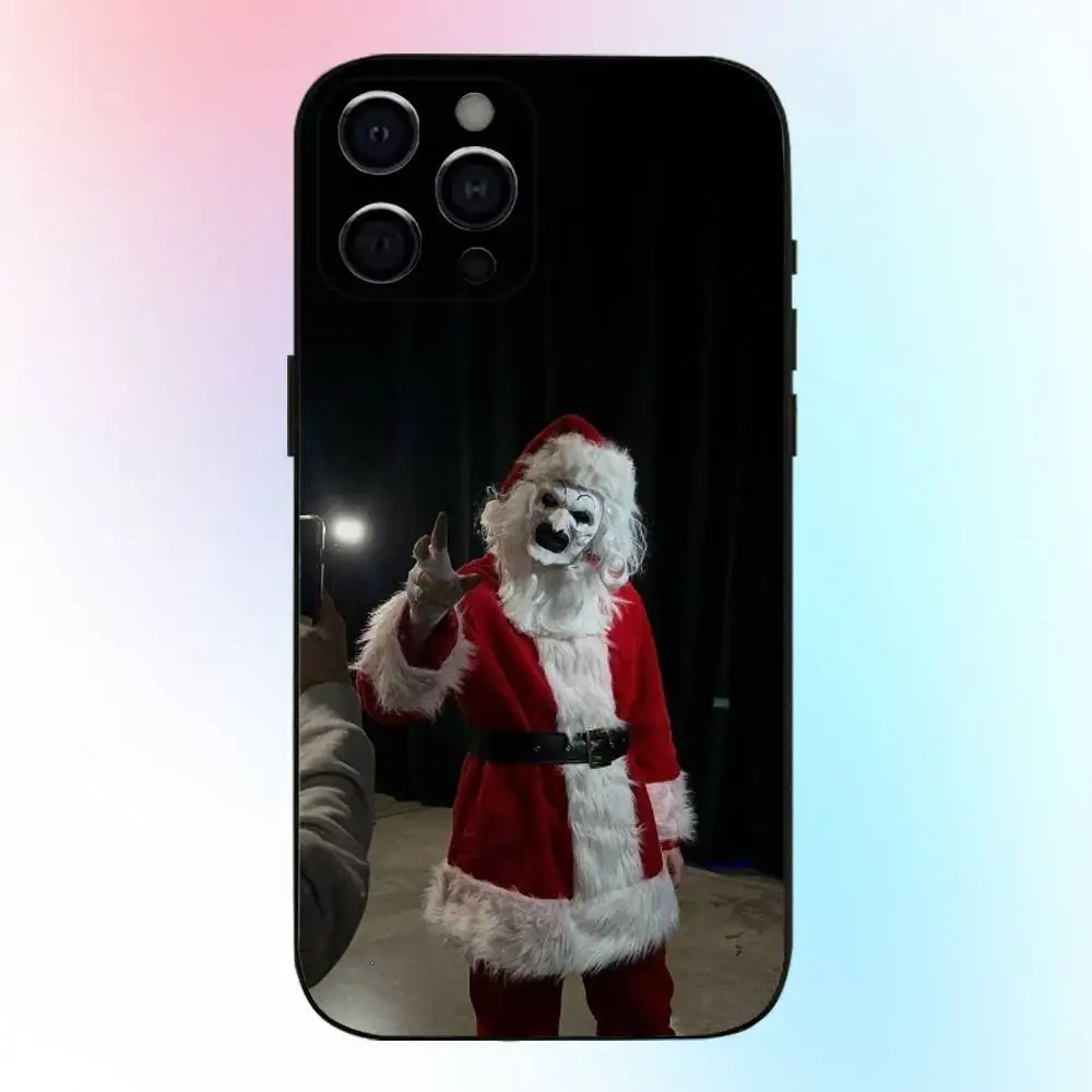 Art the Clown horse T-Terrifier Phone Case For iPhone17,16,15,14,13,12,11 Plus,Pro Max Soft Black Cover