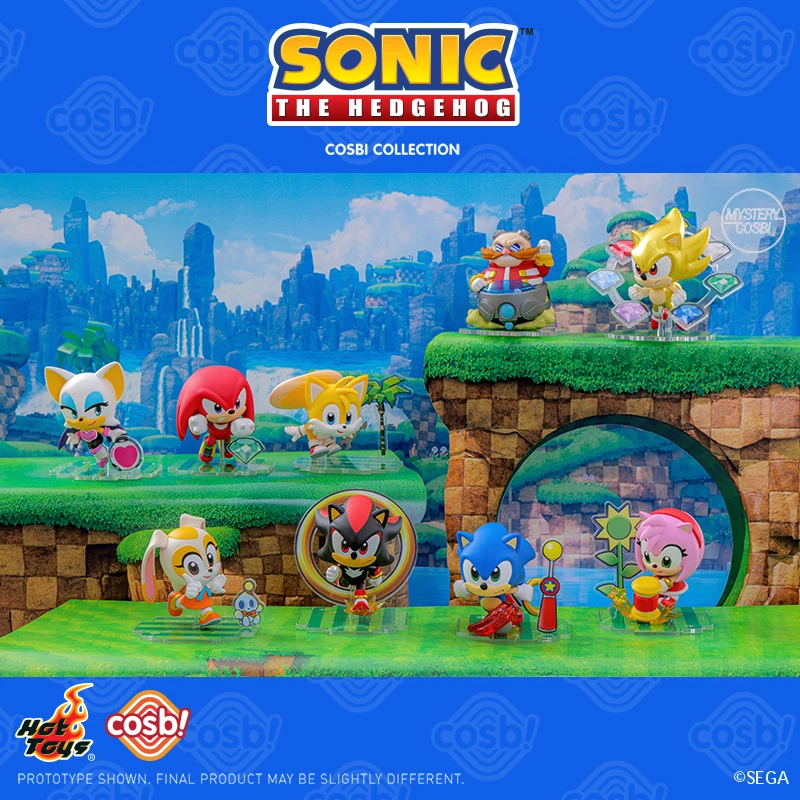 

100% Genuine Hottoys Cosbi & Sonic Sega Sonic Blind Box Sonic Model Miniature Model Sonic Anime Figures Mystery Box Gift Toys
