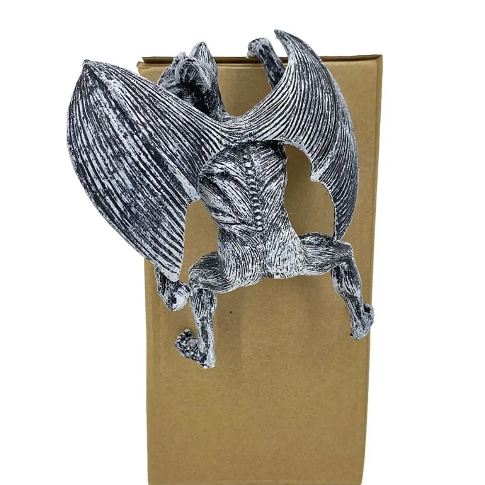 Gothic Halloween Devil Ornament Angel Commemorative Redemption Handmade Craft Devil Angel Figurines Lifelike Resin