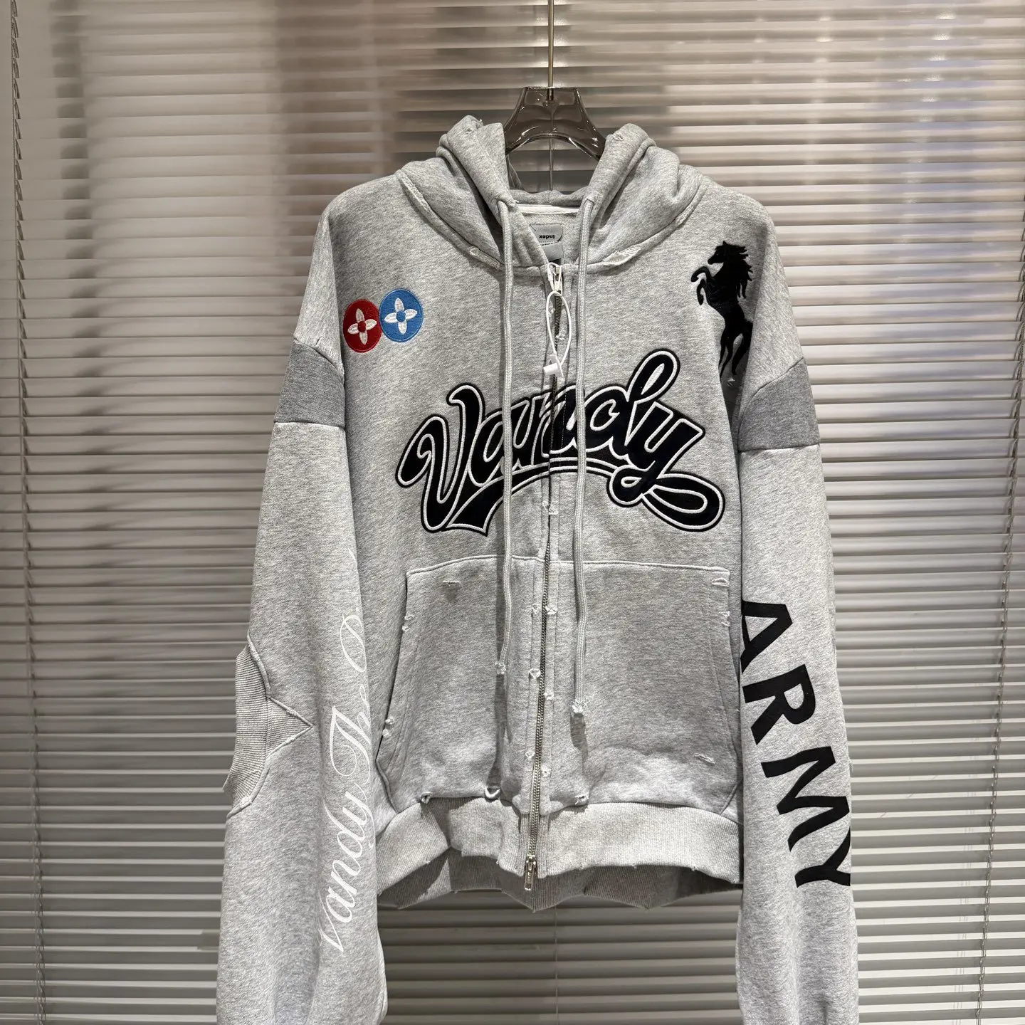Protocol index x Vandythepink Aged Stitched Horse Hooded Jacket