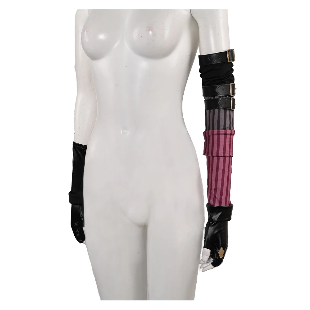 Arcane Jinx Cosplay Fantasia Kostüm Zubehör Die Lose Kanone Handschuh Gürtel Verkleidung Mädchen Frauen Erwachsene Halloween Karneval Requisiten