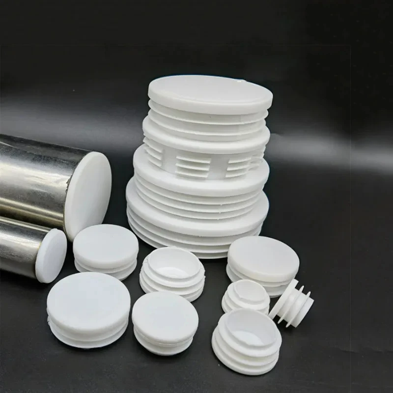 

White Round Plastic Blanking End Caps Tube Pipe Inserts Plug Bung Diameter 16mm 19mm 22mm 25mm 28mm 30mm 32mm 38mm 50mm