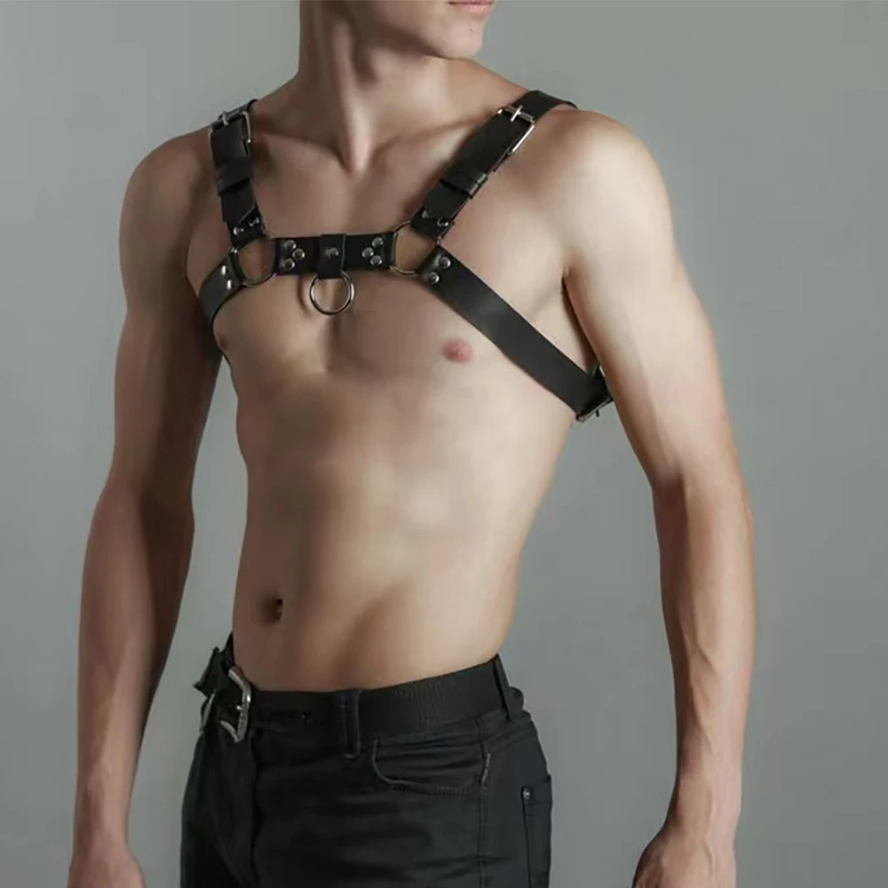 

Men's Leather Straps Adjustable Sexy Body Decoration Strap Charming Punk Binding Strap Daily Holiday Party Clothing Accessories