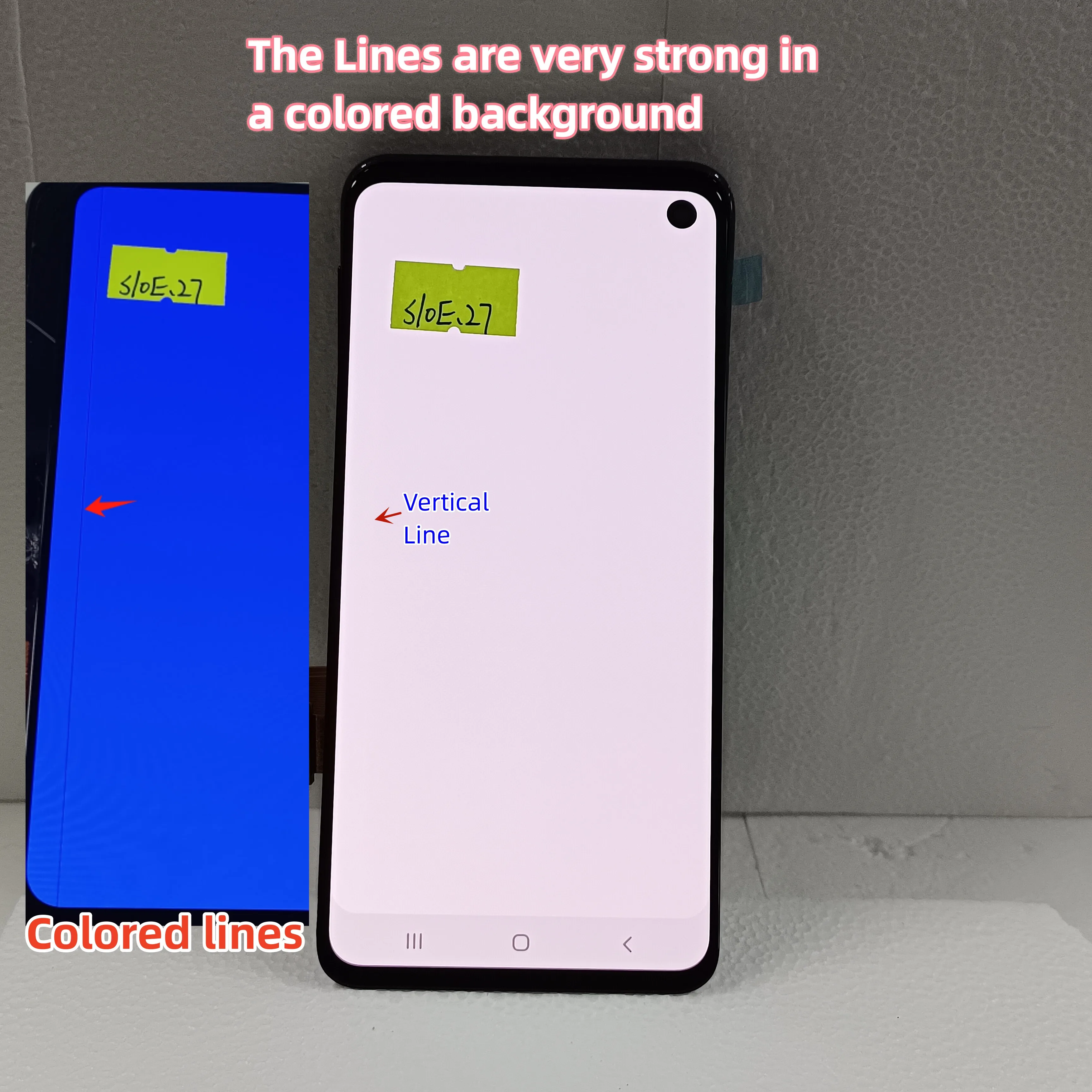 100% Super AMOLED LCD For Samsung Galaxy S10E Display SM-G970F/DS G970F LCD Touch Screen Assembly Display With Dots Lines