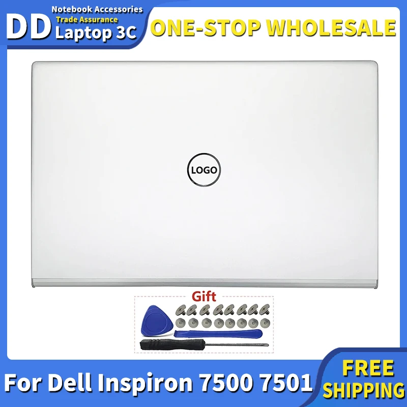 

Оригинальная Новинка для ноутбука Dell Inspiron 7500 7501, задняя крышка ЖК-дисплея, Замена верхнего корпуса 0C4MXD 0RXN9G RXN9G, серебристый 15,6