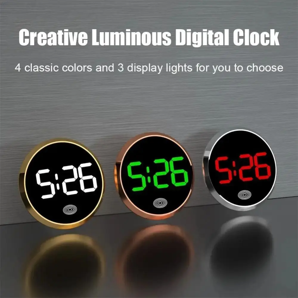 

Touch-Activated Car Dashboard Clock Mini Novelty Digital Clock Mute LED Time Display LED Electronic Watch