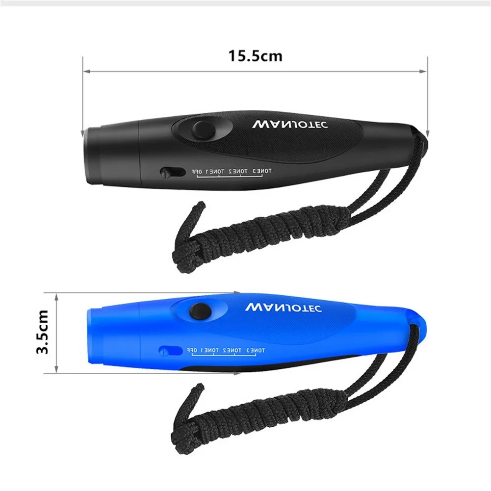 Elektronische Pfeifen 3 Töne hohes Volumen 125db lauteste blasen lose elektrische Pfeifen, hand gehaltene Outdoor-Wander-Notfall pfeife