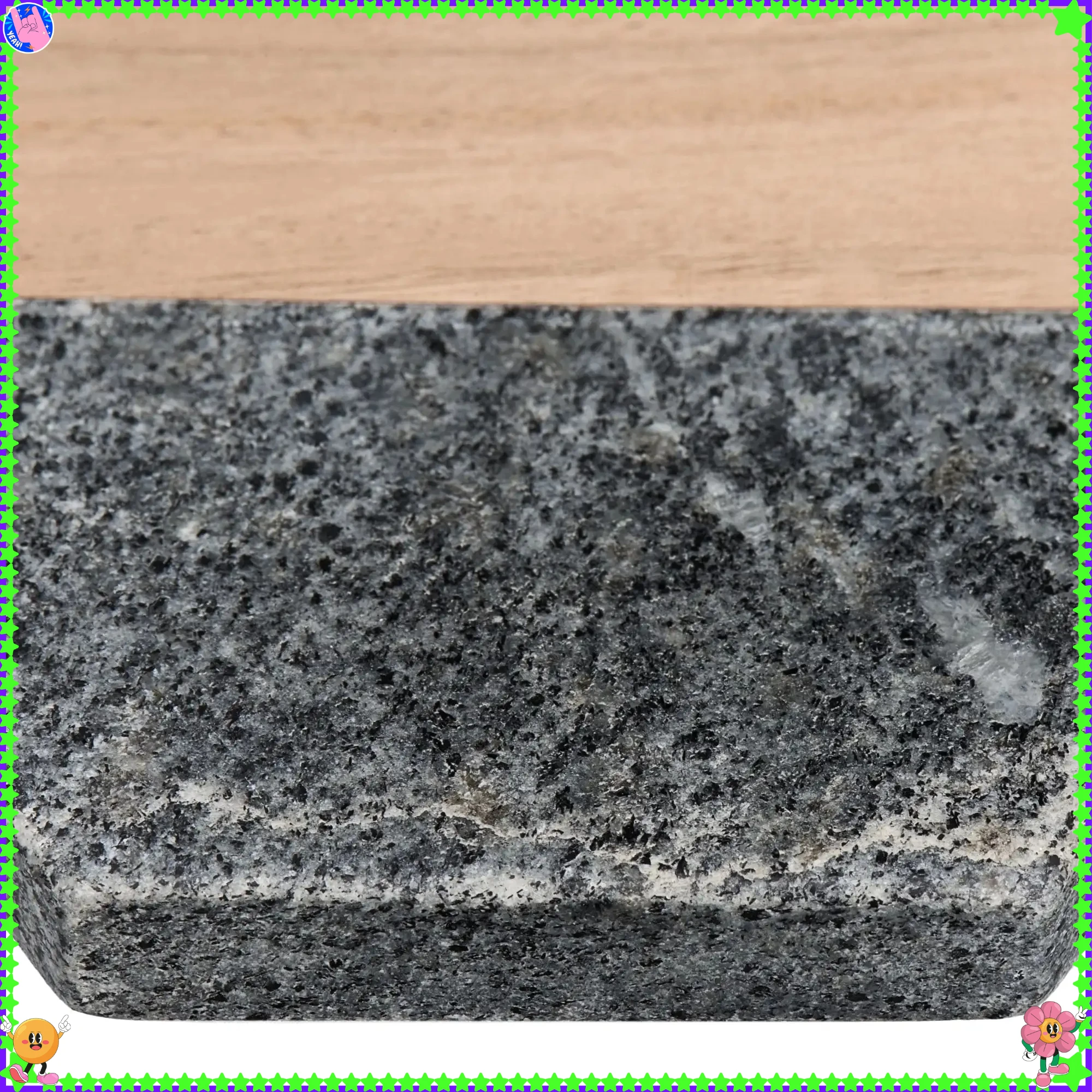 Omkeerbare onderzetters van houtsteen, hittebestendige pads voor bar-desktopdecoratie, beschermende onderzetterset voor thuis en op kantoor