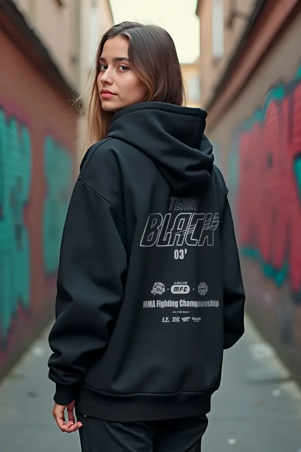 

Женская черная толстовка с капюшоном в корейском стиле Манхва Jinx Team, свободная толстовка Y2K Harajuku, уличная повседневная толстовка в стиле хип-хоп для мужчин и женщин, унисекс