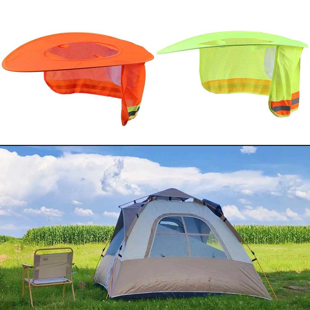 

Sun Shade Cap For Construction Reflective Hat Fibre Fabric Hat Cover For Protective Helmet Hat Cover Workplace Safety Supplies