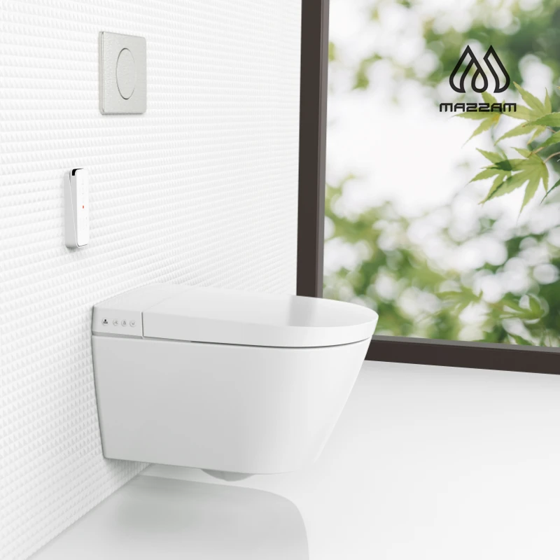 Modern Stylish Bathroom Floating Automatic Self Cleaning Intelligent Electronic Wall Mounted Smart Bidet Toilet