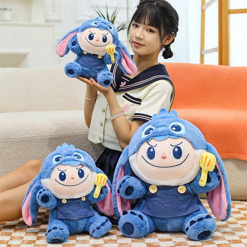 

Stitch to Bubu Plush Toy Cute Cartoon Arcade Doll Kids Birthday Xmas Gift Stuffed Animal Pillow for Children Soft Toy Export