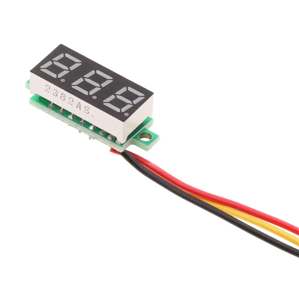 Voltage Meter Digital LED Display Voltmeter Gauge Plastic Electronic Tester for Electrical Equipment and Monitoring