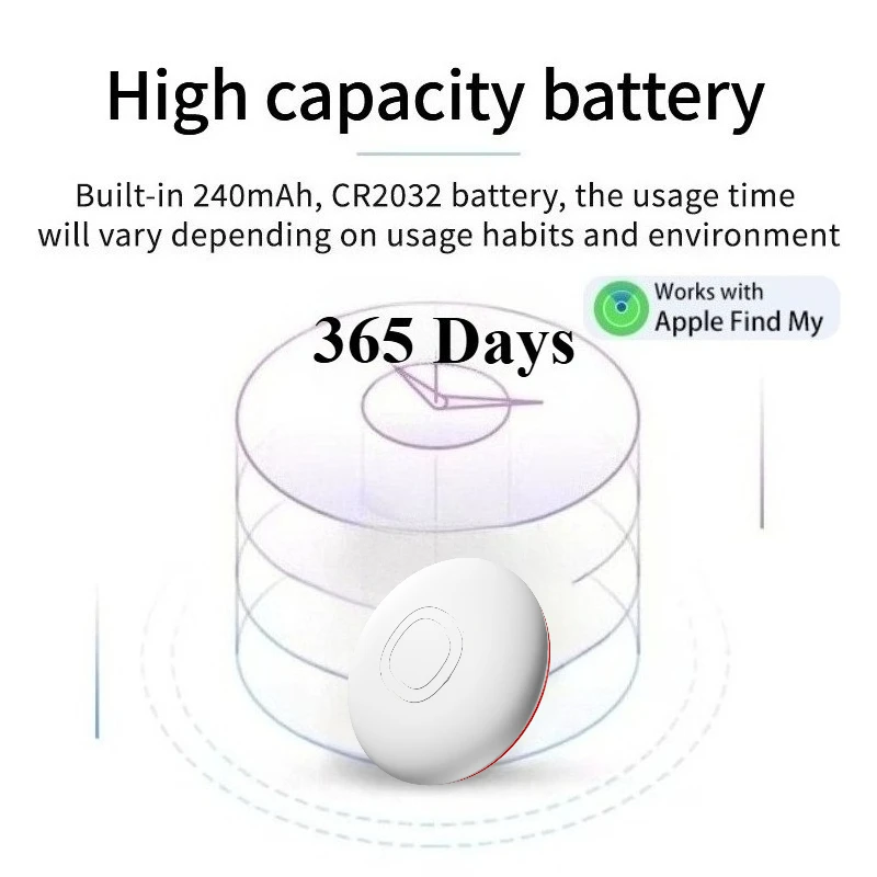 Sicherheits-Bluetooth-Tracker für Apple Find My App Anti-Lose-Motorrad Sound Locate Message Reminder Alarm Key Pet Car Finder