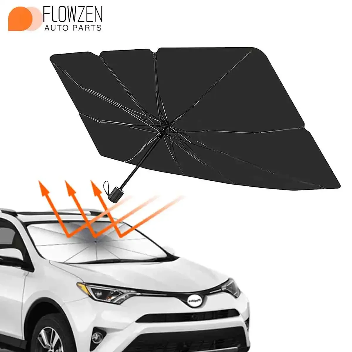 New Anti-Ultraviolet Car Front Window General Universal Windshield Sunshade Foldable Automobile Umbrella Sunshade Passat Jeep