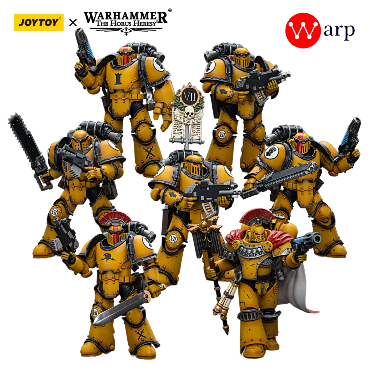 

[In-Stock] JOYTOY Warhammer 40k 1/18 Action Figures Imperial Fists Tactical Legionaries Legion Chaplain Anime Military Model