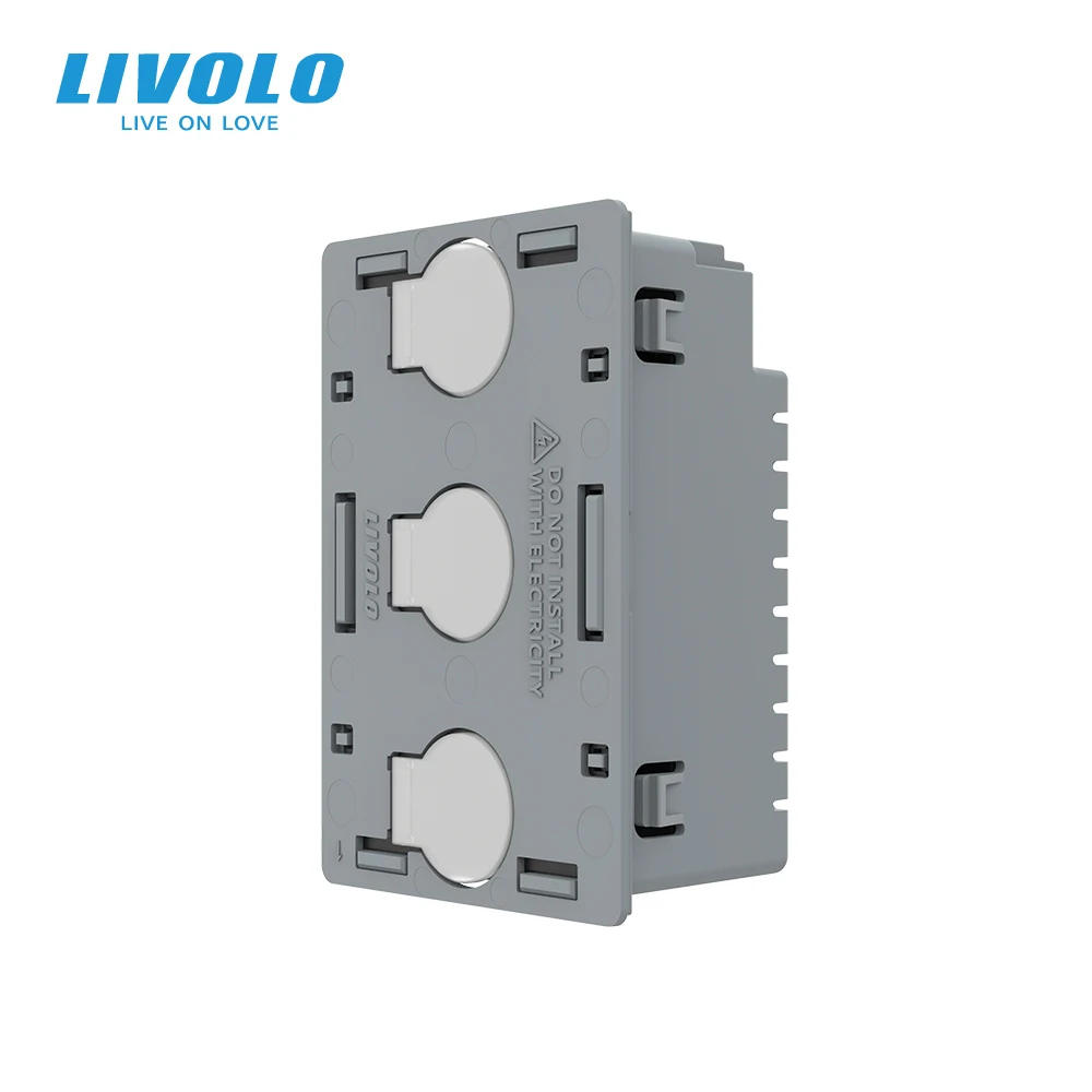 Livolo 3 Gang 1 Way Switch Module For US Standard Panels,AC 110-250V,Touch Screen Control