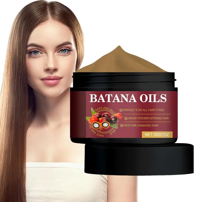 Natural BatanaOil For Hair Growth Authentic Cold Pressed Organic Sebi BatanaOil Mask Unrefined Hair Growth Oil