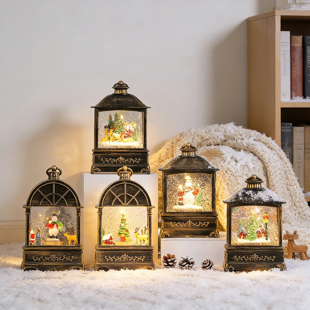クリスマススノーグローブランタンオルゴールグリッターライトデ - Snow Globe Musical のレビューと価格