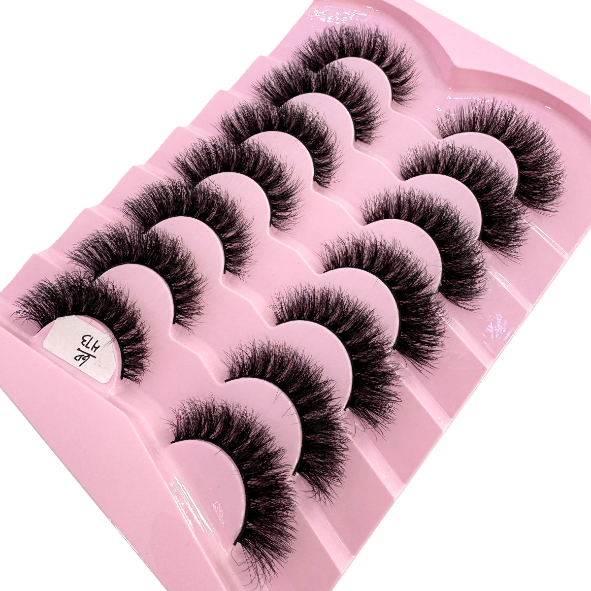 HBZGTLAD 7 pares de pestañas pestañas de visón 3D extensión de pestañas suaves gruesas y esponjosas pestañas postizas naturales maquillaje pestañas de visón