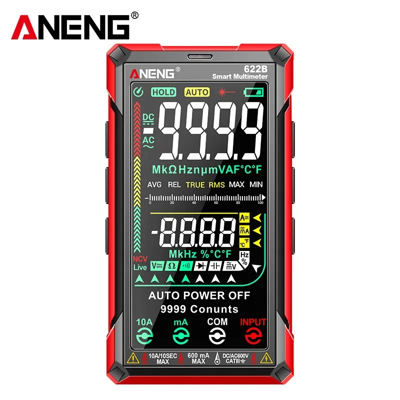 ANENG 622B Touch-controlled ultra-large screen intelligent digital high-precision multimeter for fully automatic electricians