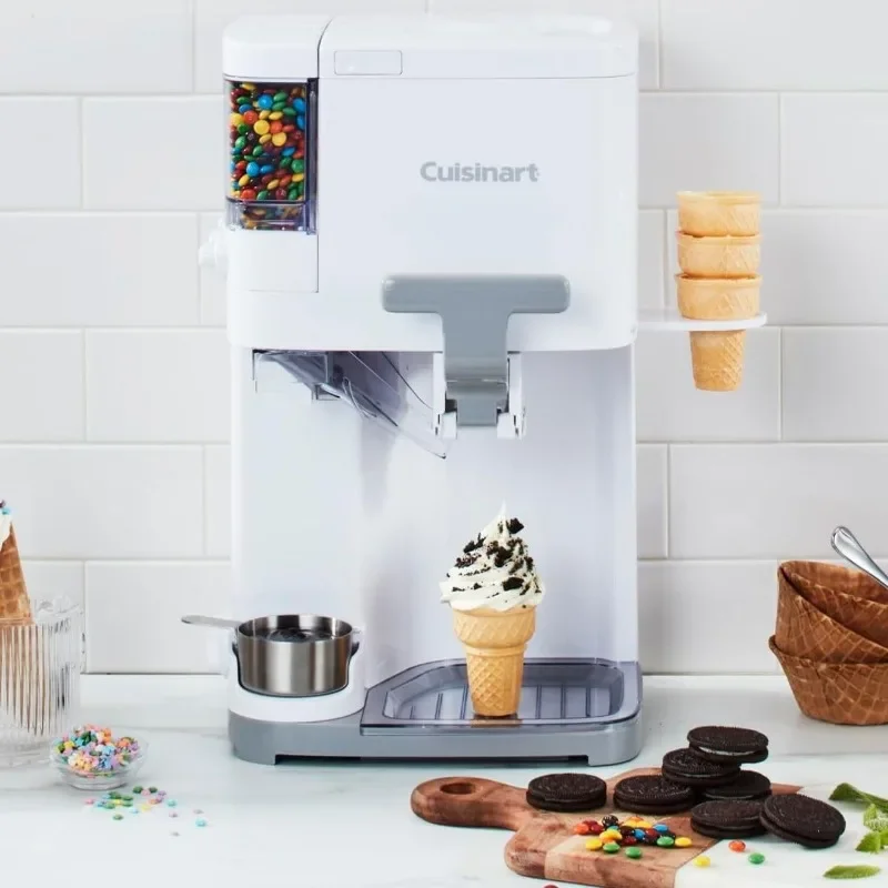 Soft Serve Ice Cream Machine- Mix It In Ice Cream Maker for Frozen Yogurt, Sorbet, Gelato, Drinks 1.5 Quart