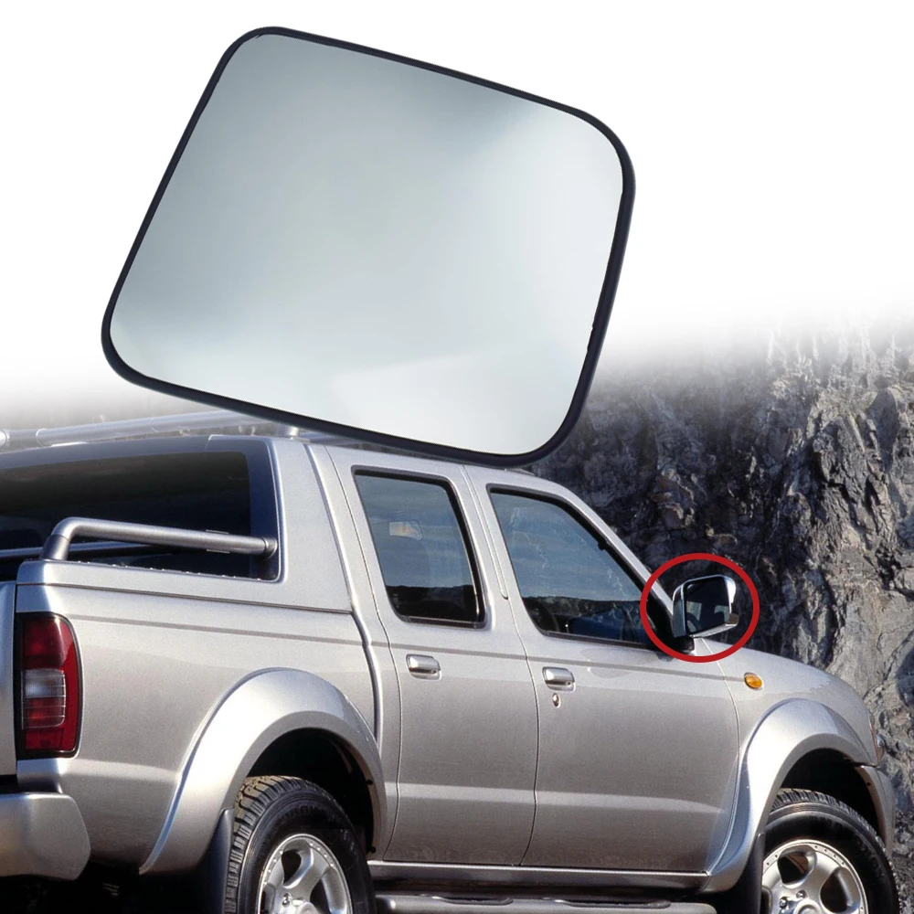 Car Heated Side Rearview Mirror Glass White Left/Right for Nissan Pick-Up 1998-2005 Patrol Y61 1997-2013 Navara D22 1997-2015