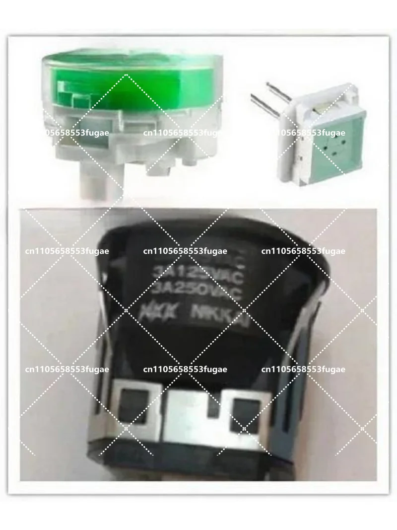 

Green 5Pin Unilateral Reset Two Position Control Button Switch