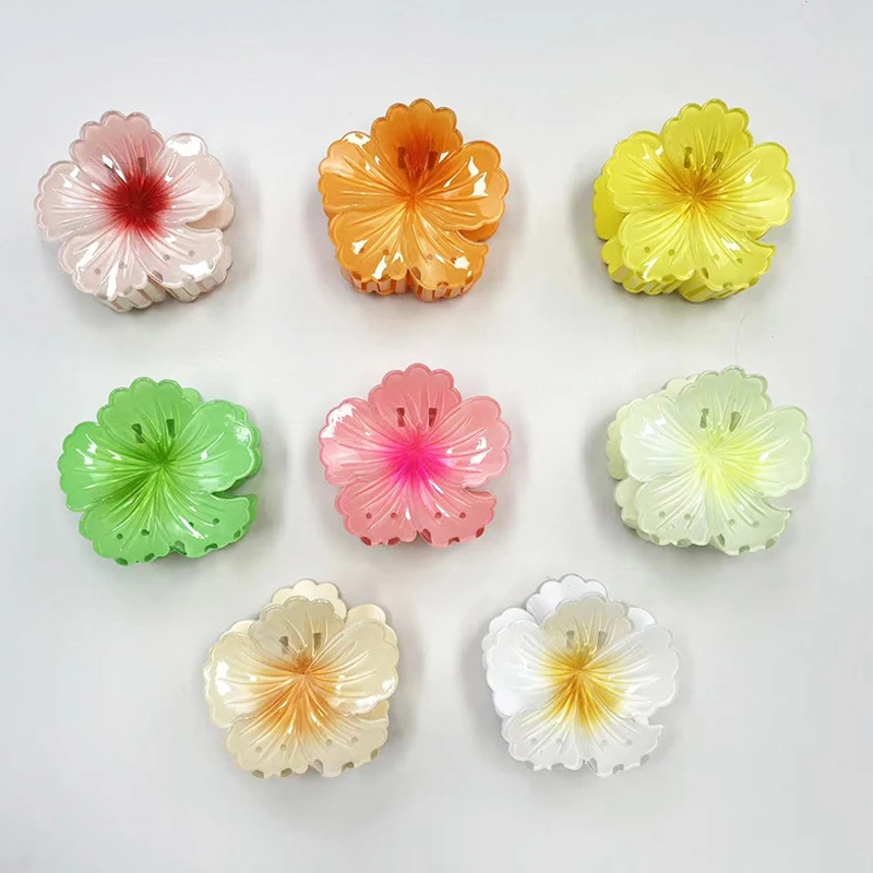 Pinces à cheveux fleur pour femmes, épingles à cheveux bohèmes, pince à cheveux fleur d'oeuf, barrettes pour filles, grande épingle à cheveux, accessoires de mode, vacances